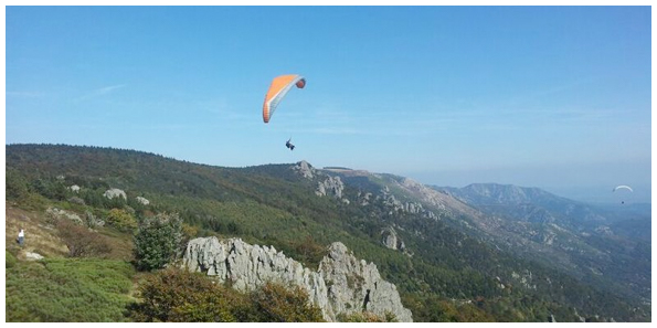 Paragliding in der Ardèche