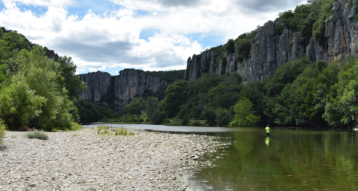 Fishing at Chaulet Village campsite