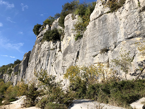 Klettern in der Nähe des Campingplatzes